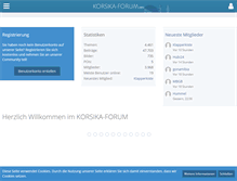 Tablet Screenshot of korsika-forum.info